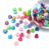 8.5*9mm 50Pcs Heart Acrylic Beads AB Color HandmadeLoose Beads For Jewelry Making Necklace Bracelet Pendant DIY