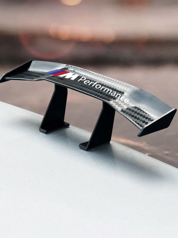 Car Rear Spoiler Mini Spoiler Wing Small Tail Emblem Sticker Decoration For BMW M E34 E36 E60 E90 E46 E70 F10 F20 F30 X5 X6 X1 M3 M5 M6 E71 F01 F02