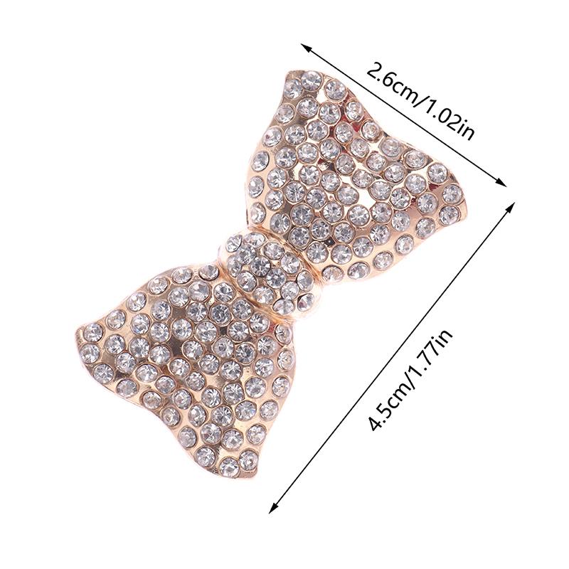 1Pc Women Shoes Clip Diy Bowknot Shoe Charm Metal Sandal Buckle Shoe Accessories