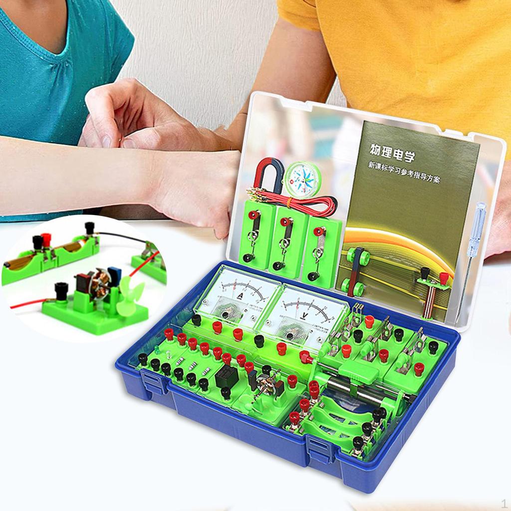 Physics Science Learning Kits Electricity Experiment Set Educational Toys Portable Lab