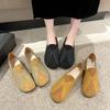 New Round Head Flat Shoes for Women's Simple and Soft Women's Retro Shoes for Women's Fashion Flat Shoes