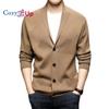 Men's Long Sleeve Button Down Vee Neck Classic Sweater Knit Cardigan