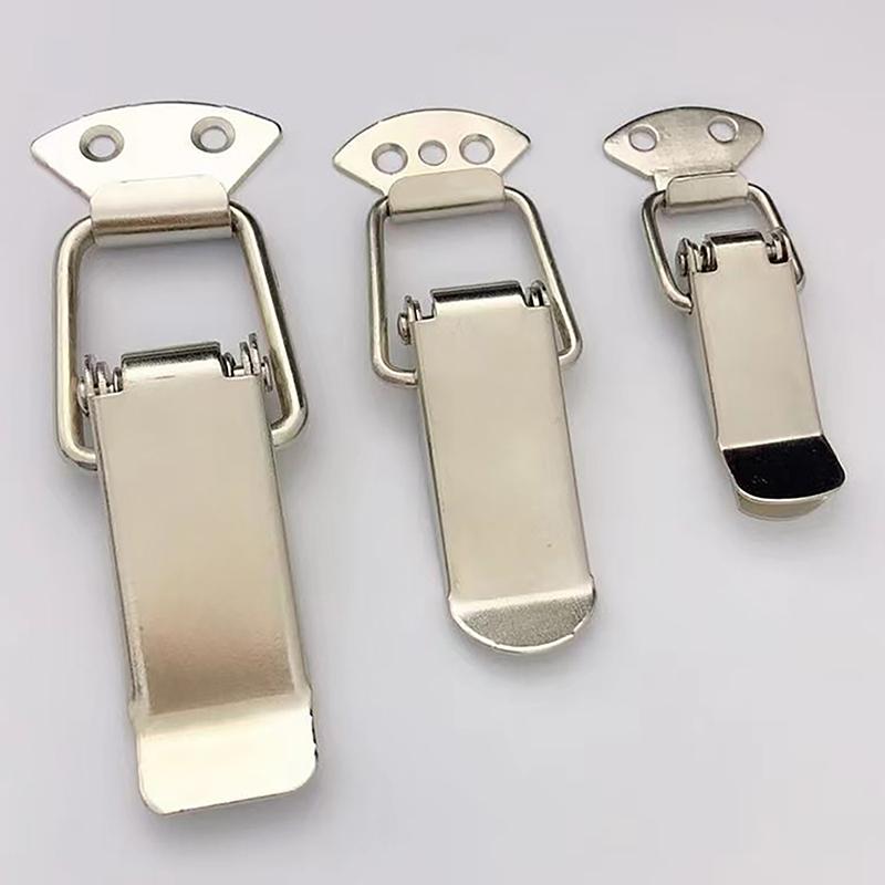 Loaded Draw Toggle Clamp Hasps Latch Catch Duck-Mouth Buckle Hook Wooden Box Hasps Clamp Metal Spring Catch Clasp