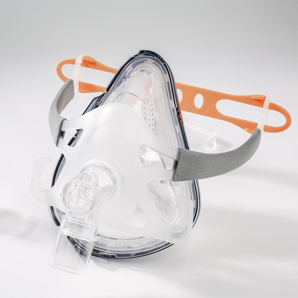 BMC F1A Full Face Mask CPAP Auto CPAP BiPAP Mask Wish Headgear for Sleep Apnea Snoring People