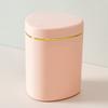 Desktop Small Trash Can with Press Type Lid Mini Waste Basket for Home Office Car Dorm Bedroom Tabletop Recycling Bin