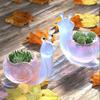 1pc 3D Snail Large Flower Pot Succulent Vase Silicone Mold for Concrete Plaster Epoxy Resin DIY Craft Home Gardening Decor