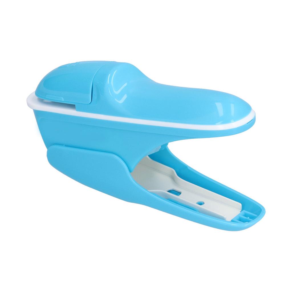 Stapleless Stapler Safe Environmentally Friendly ABS Stapling Machine for Office DocumentsBlue