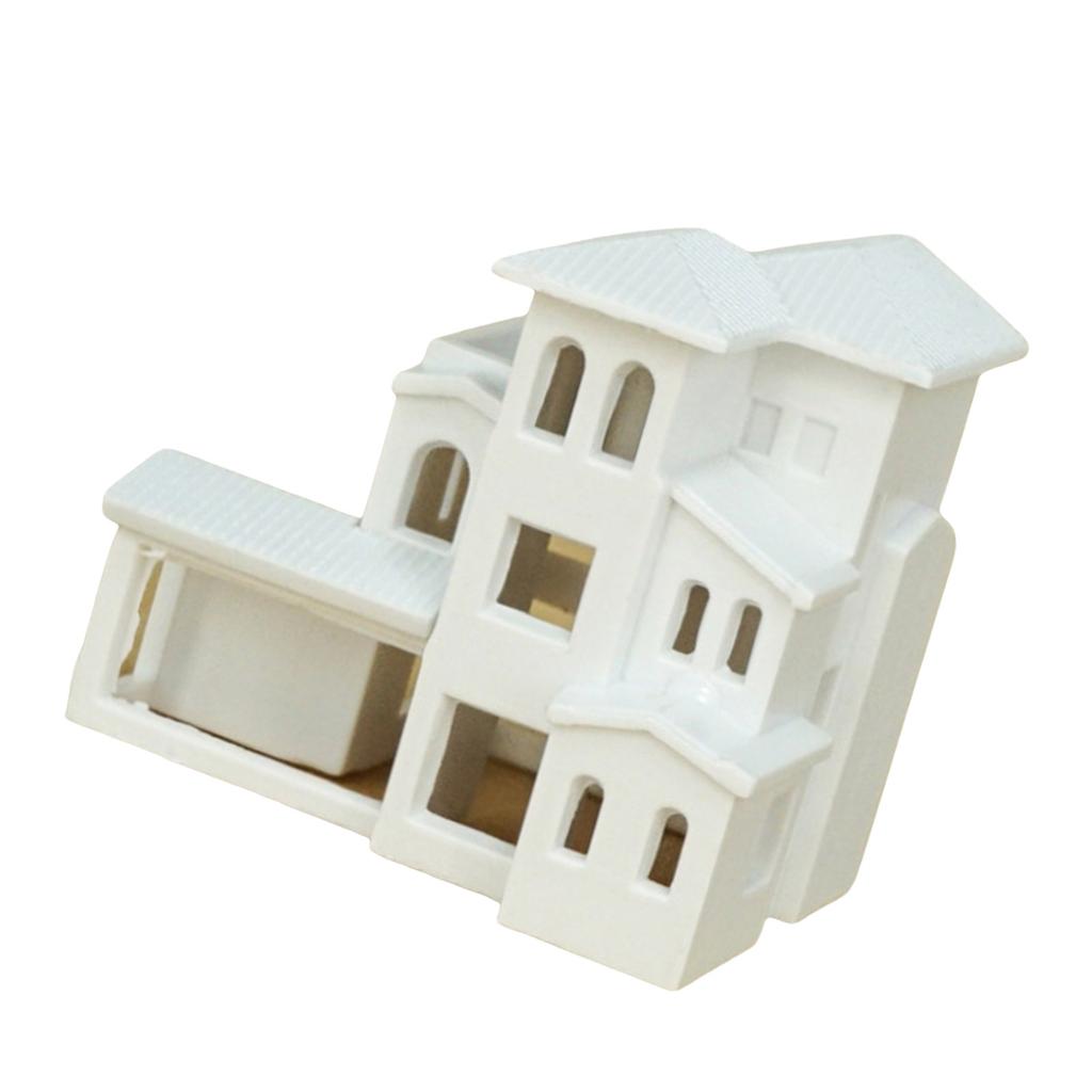 N Scale 1:500 Villa Building Assembling Model Outland Realism Scene Sand Table Buildings Model Dollhouse Building Model