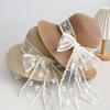 Sweet Pearl Lace Bow Straw Hat Women's Beach Hat Versatile Straw Hat Travel Sunscreen Sunshade Hat