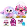 ZURU Pets Alive Chirpy Birds (OWL) Talking Electronic Pet Giant Surprise Egg Sticker Comb Fluffy Clay Bird Animal Girl, 9537B, Owl