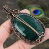 Emerald Natural Gemstone Handmade Copper Wire Wrap Jewelry Pendant 3.43 I5Z91