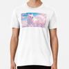 Cherry Blossoms and Dogs Premium T-Shirt S To 5XL Made In the AU/USA T-Shirt