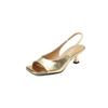 Elegant Fashion Concise Women Sandals Summer Ladies Wedding Pumps Party Office Woman Genuine Leather High Heels Shoes
