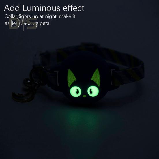 Держатель для трекера, ошейник для домашних животных с колокольчиком, регулируемый светоотражающий ошейник для собак и кошек с чехлом для AirTag, GPS-искатель, аксессуары для котят, щенков