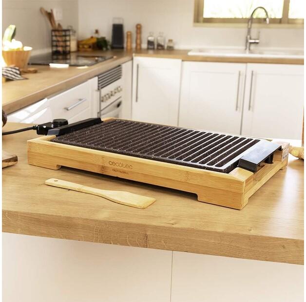 Electric Grill Cecotec Tasty & Grill 2000 Bamboo LineStone (03092)