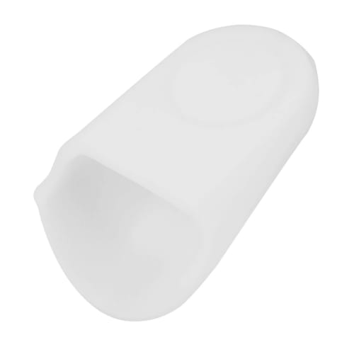 Alomejor Mouthpiece Cap Protector Cover for Saxophone/Clarinet, Rubber Mouthpiece Protection for Alto, Baritone, and Woodwind Instruments (White)