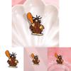 Cartoon Character Eyecatching Pin Brooch In Alloy With Cute And Angry Tree Style Stump