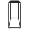 VidaXL Table console, Noir 100x35x75 cm Verre trempé