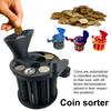 Hand-cranked Coin Classifier 3D Printed Manual Coin Sorting Machine Coin Sorter Organizer Storage Box Coin Classification Tool