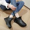 Autumn and Winter Low-top Rain Shoes Women's Fashion Outer Wear Short Tube Adult Women's Cute Waterproof Shoes Non-slip Women's Cotton Warm