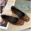 Fashion Leopard Print Women Mary Jane Shoes Casual Outdoor Square Toe Low Heel Spring Autumn Wedding Party Shoes Zapatos Mujer