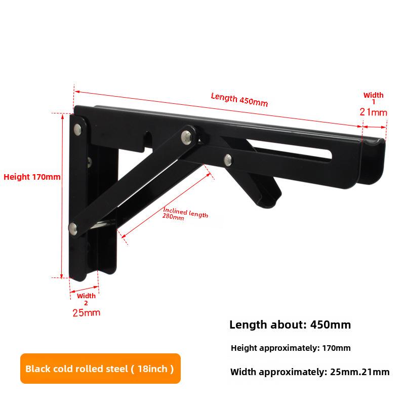 Dinite Stainless Steel Folding Shelf Bracket