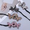 Crystal Handmade Butterfly Hair Clip Elegant Bud Hairpin Butterfly Shape Hairpins Bun Maker