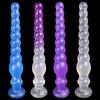 Colorful Transparent Gourd Bead Anal Plug Set - Women's Soft Anal Massager