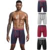 1PC Men's Cotton Underwear Comfortable Boxers Shorts Briefs Sports Long Leg Panties Plus Underpants Knickers Big Size M L XL 2XL 3XL 4XL 5XL 6XL