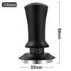 Coffee Tampers 15lb Spring Loaded Coffee Tamper Ripple Base Aluminum Self Leveling Espresso Tamper Coffeeware 51mm 53mm 58mm