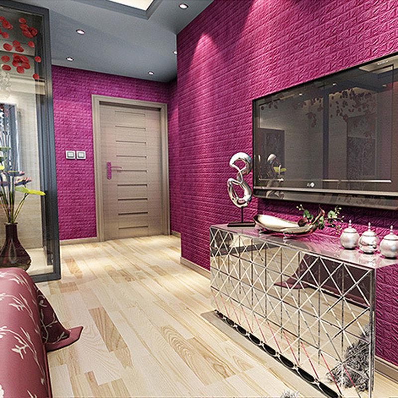 10/20 Piece Self Adhesive Wall Stickers for Home Decor Muticolor DIY Waterproof Foam Wallpaper Living Room Kitchen TV Background Tools for Decorating