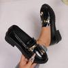 New Vintage Flat Shoes for Plus-size Shoes, Casual Thick-soled Single Shoes