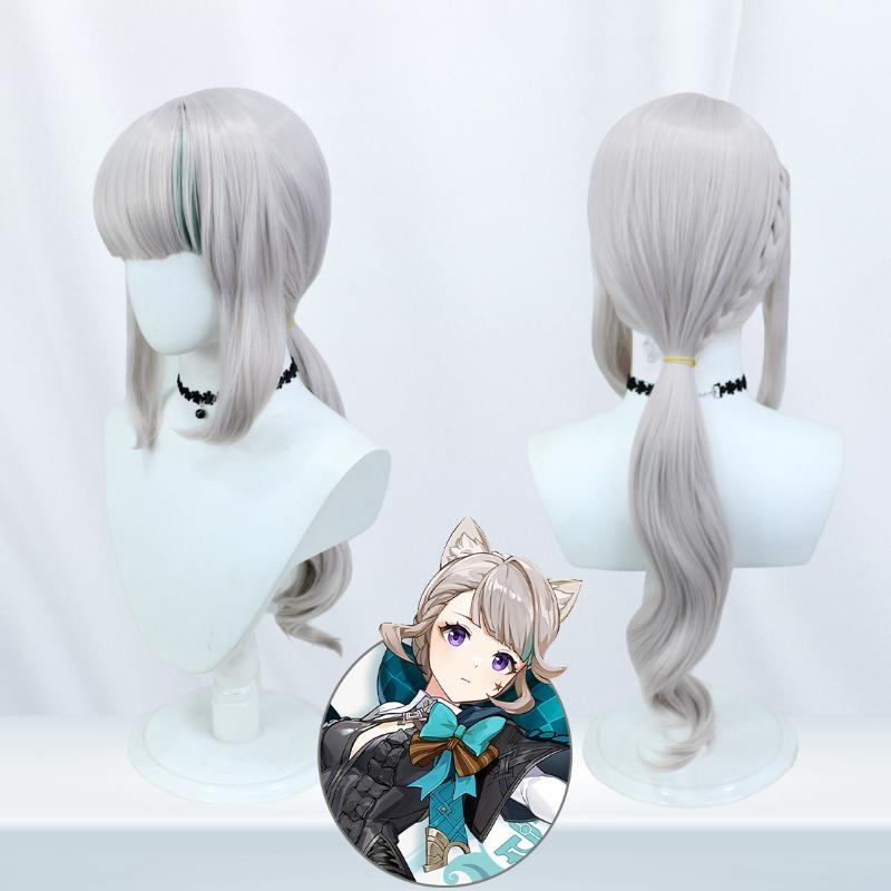 Lynette Cosplay Genshin Impact Costume Pantdress Shawls Hair Accessories Shoulder Accessories Game Costumes Cos Party Costume