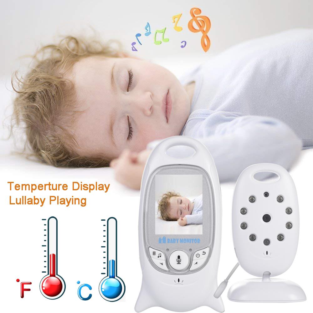 VB601 EU Plug Baby Monitor 2 Inch Electronic Babysitter Radio Video Nanny Camera Night Vision Temperature MonitoringAA