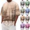 Summer Men's Popular T-shirt Printed Round Neck Short Sleeve T-shirt