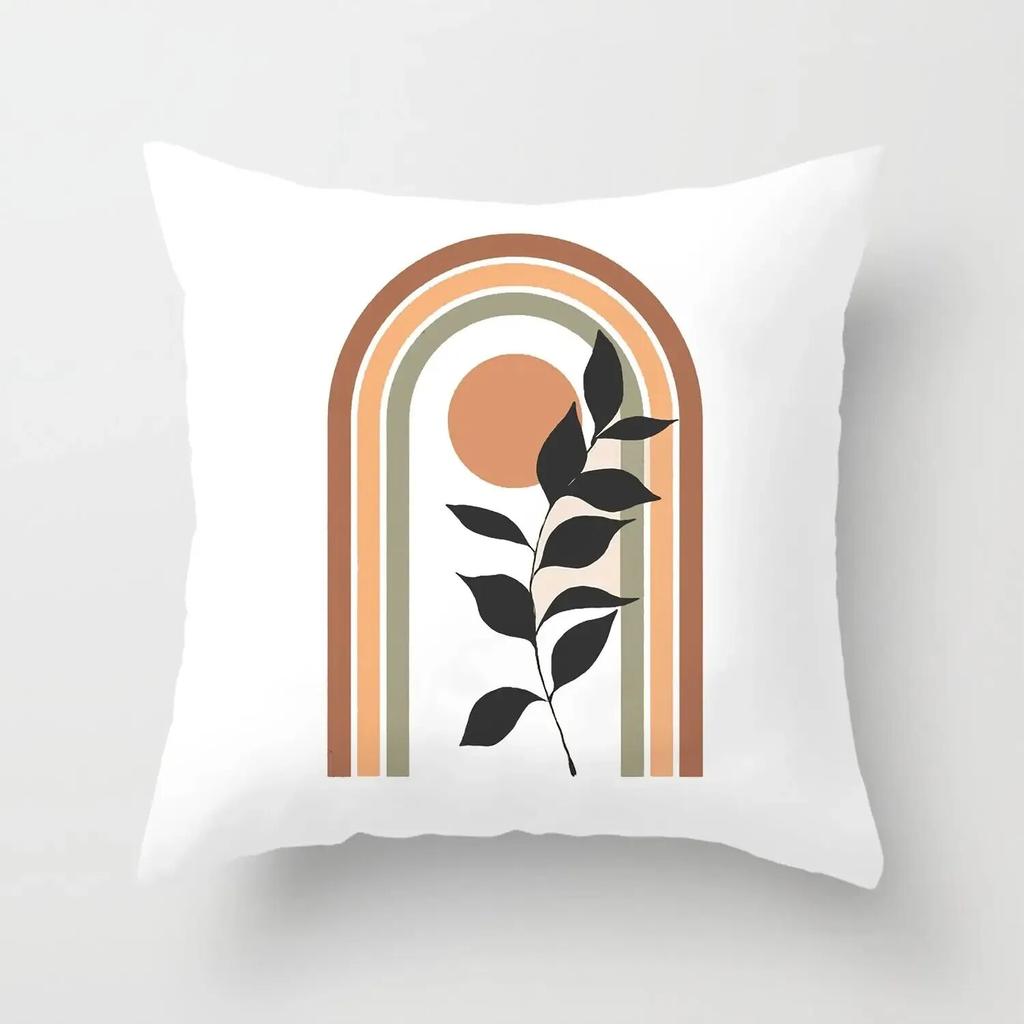 Bohemian Home Decor Pillow Case Abstract Simple Geometric Print Throw Pillow Case Bedroom Room Living Room Sofa Cushion Cover