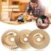 1/3Pcs Wood Carving Disc Set Rustproof High Durability Universal Grinding Wheel Shaping Discs Woodworking Angle Grinder Attachment