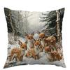 Christmas Pillowcase Living Room Polyester Printed Decorative Pillowcase Nordic Christmas Pillow