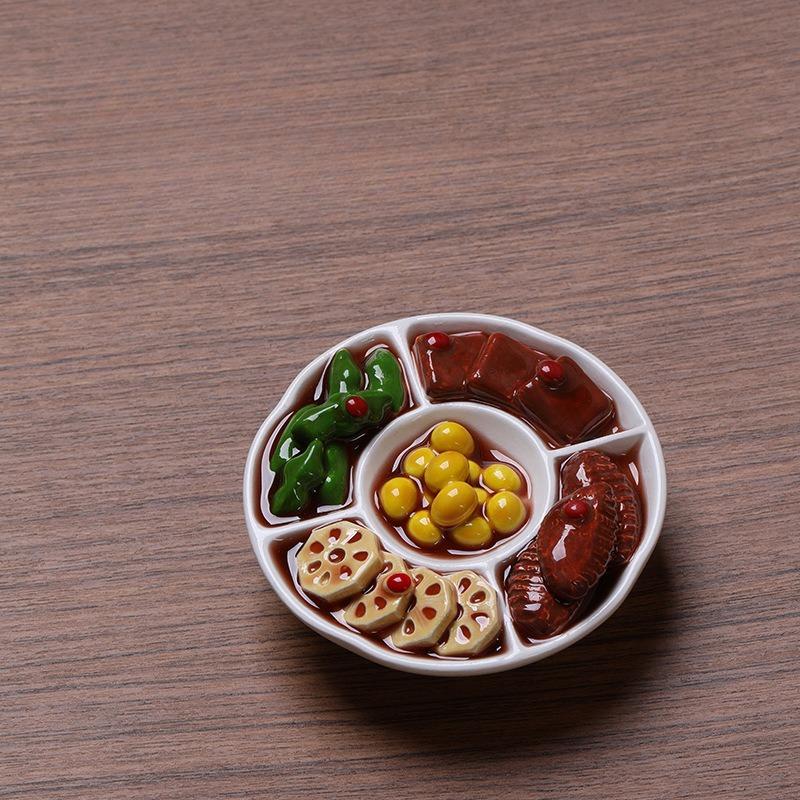 Simulated Food Refrigerator Sticker Chinese Food Toy Magnetic Sticker Refrigerator Decoration 3Resin Po Wall Magnetic Suction