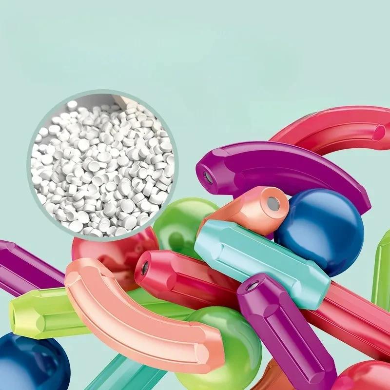 Assembled Magnetic Building Blocks Cube Set Early Education Toys Brain Development Puzzle For Baby  Creative Magnetic Rod Toy