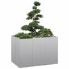 VidaXL Planter 120x80x80 Cm Galvanized Steel, Flower Pot, Plant Stand, Raised Bed, Planter Stand 860792