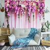 Colorful Floral Plant Print Tapestry Rose Art Pattern Tapestry Home Bedroom Decorative Tapestry