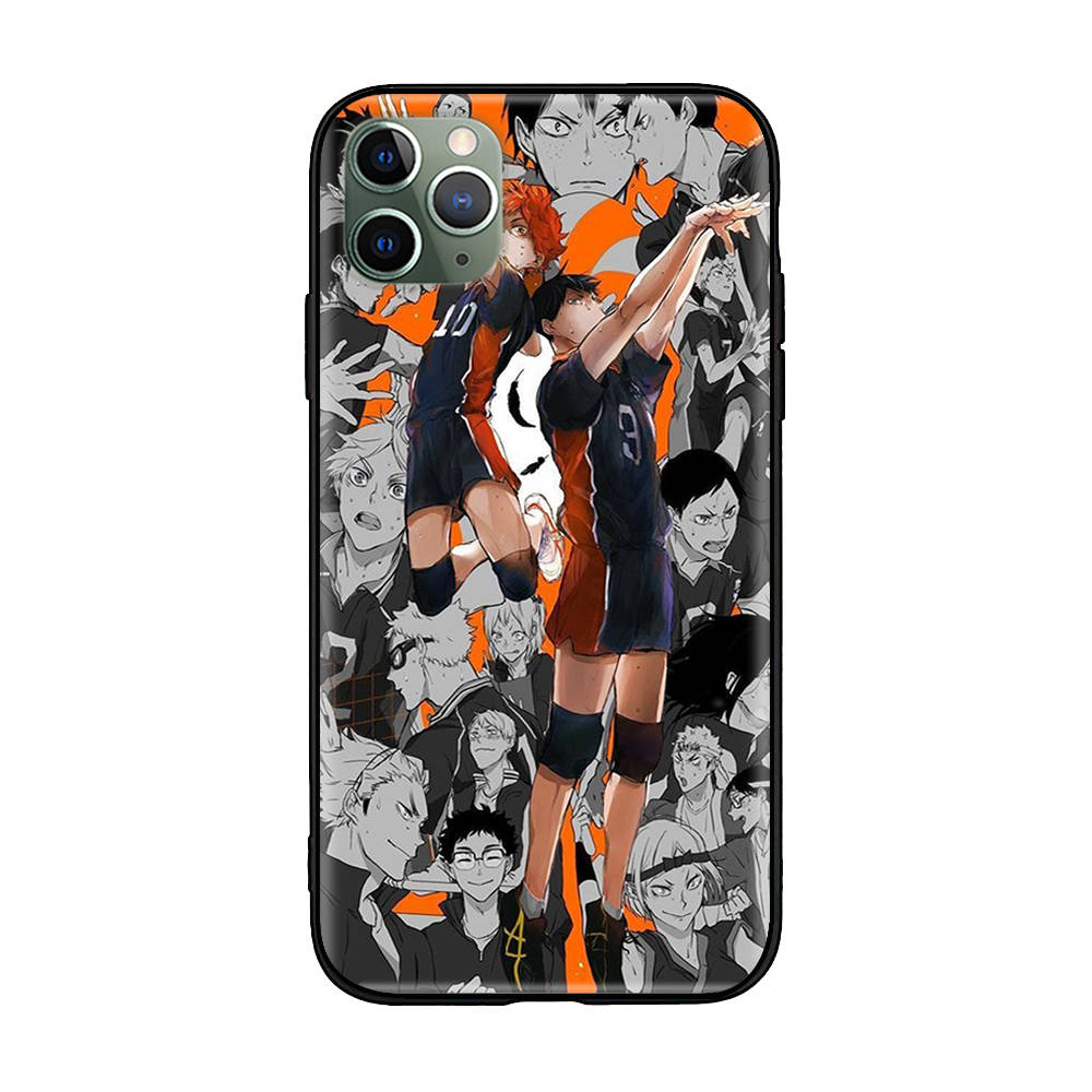 W-2 Haikyuu Anime Soft Case for Xiaomi Redmi 10A 10C 12C 13C 9A 9C 9T A3 A3X Note 8 9 10 11 12 13 Poco F5 F6 M6 X3 X6 C50 C51 C55 C65 Pro Plus 4G 5G