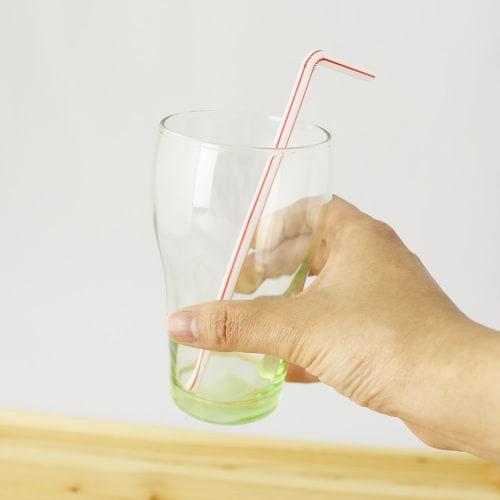 Цветные гибкие соломинки Nakamura, 500 шт., 21 см, 60008