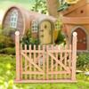 Decoration Toy Dollhouse Fence Door Wooden Dolls House Garden Furniture Mini Fence Photo Props