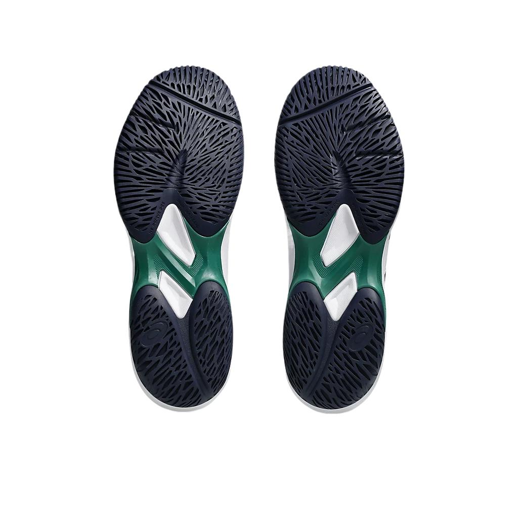 Asics Game FF Synthetic Leather Comfortable Fashion Trendy Minimalist Shock Absorption Low Top Tennis Shoes Men Sneaker Blue White 1041A489-102