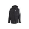 Originals Trefoil Stripe Logo Casual Sports Zip-Up Hoodie Autumn Edition Men Jackets Black GD5844