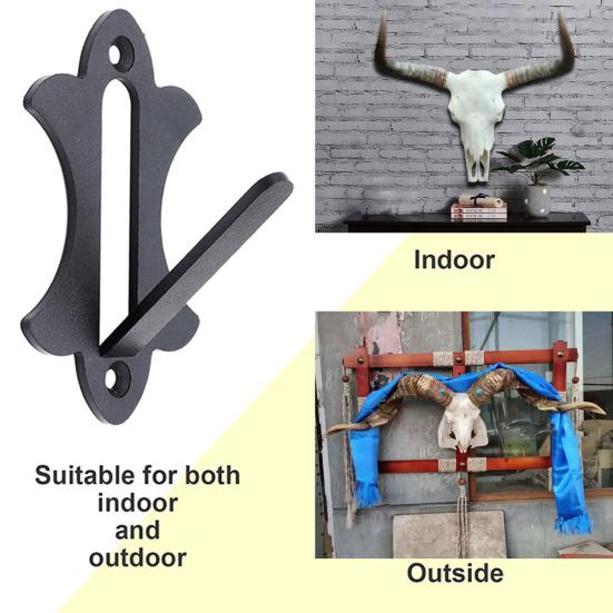 6 шт. Металлический держатель для европейского черепа Сверхпрочный Крючок-стойка для настенного крепления черепа оленя, мула, антилопы, койота, мелкой дичи