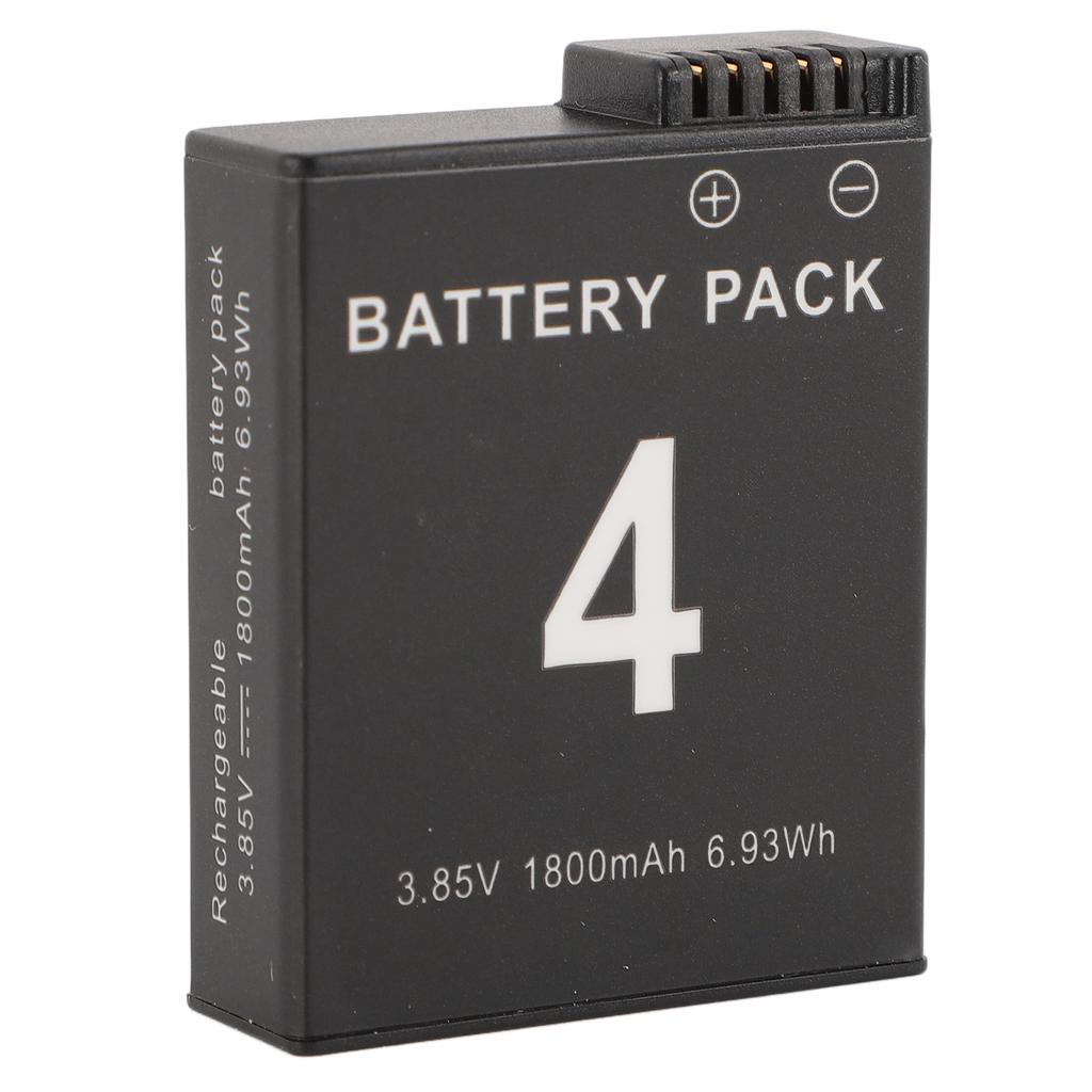 Battery Replacement for Osmo Action 3 4 Camera 3 Slots Quick Charger 2PCS 1800mAh Battery Type C