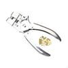 Grommet Eyelet Pliers Set Tool 3/16inch Eyelets Handhold Leather Hole Punch for